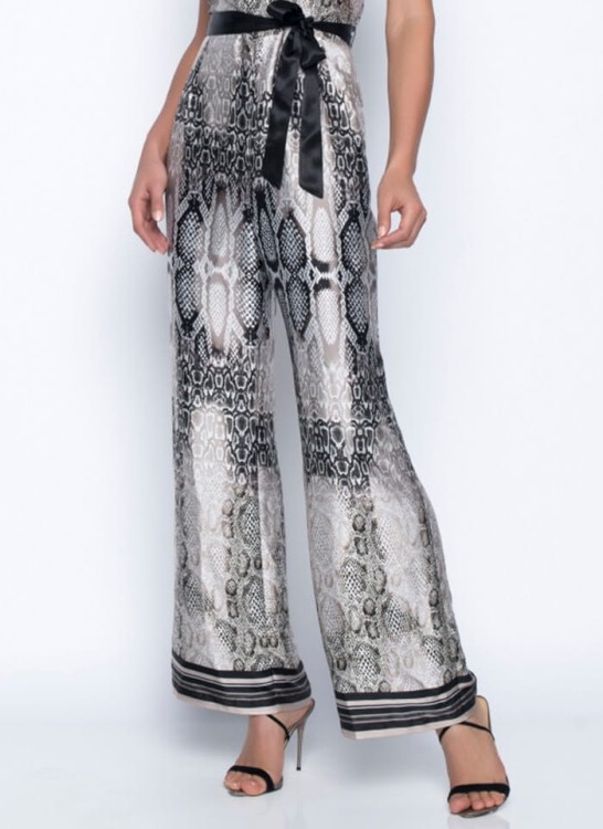 Frank Lyman satynowy kombinezon z motywem wężowej skóry 196773-3