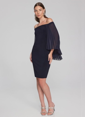 Joseph Ribkoff. Sukienka z odkrytymi ramionami.