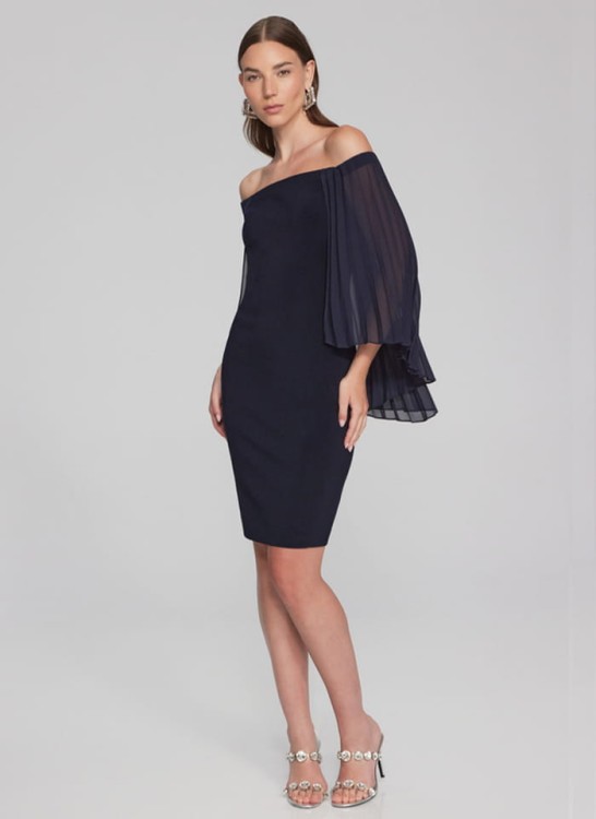 Joseph Ribkoff. Sukienka z odkrytymi ramionami.