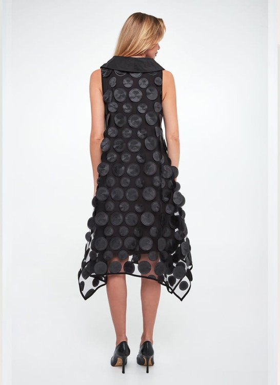 Joseph Ribkoff wyjątkowa sukienka w trójwymiarowe koła 251262-5