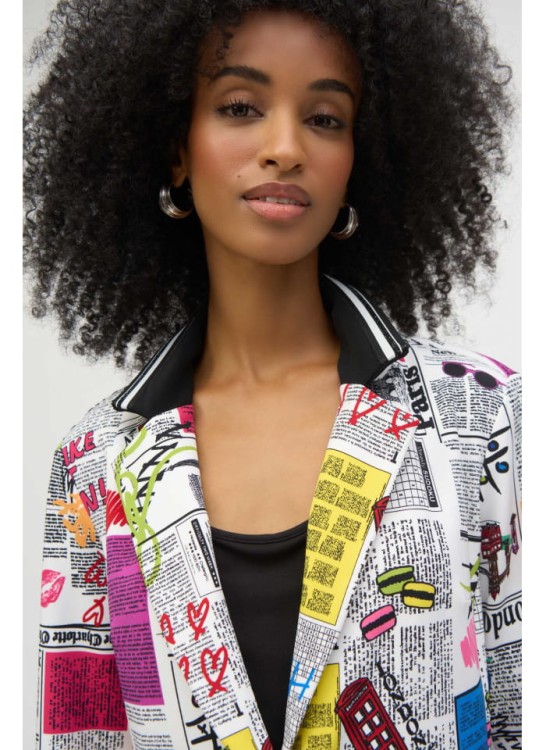 Joseph Ribkoff, Żakiet kolorowy z motywem gazety-4