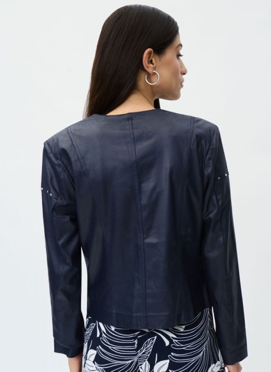 Joseph Ribkoff. Kurtka z ozdobnymi srebrnymi dżetami 2 kolory.