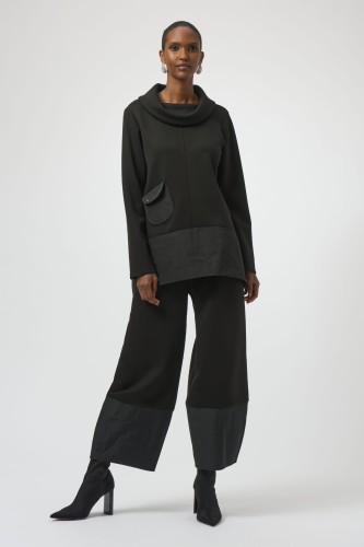 Joseph Ribkoff 254004-11, czarna tunika z golfem wkonczona taftą-1.jpg