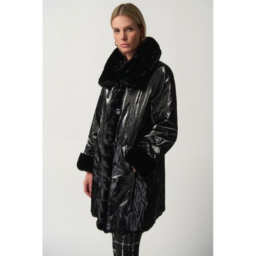 Joseph Ribkoff-233900-3757-dwustronny czarne futerko z wywijanym kołnierzem_2.jpg