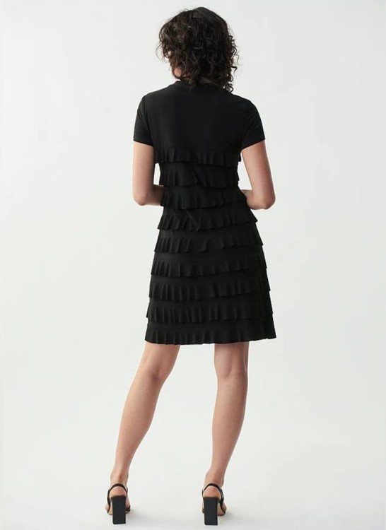 Joseph Ribkoff_211350-11 czarna sukienka z falbankami_3.jpg