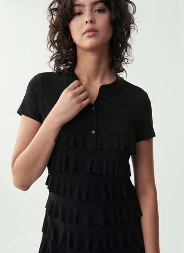 Joseph Ribkoff_211350-11 czarna sukienka z falbankami_2.jpg