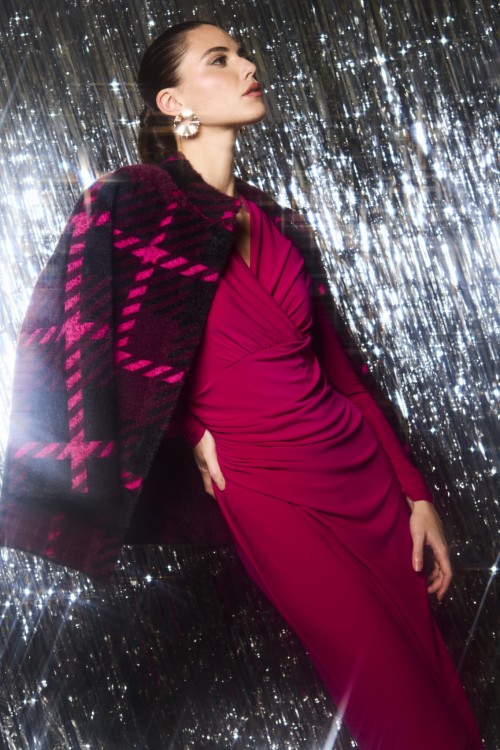 joseph-ribkoff-kurtka w bordowo różową kratę 243931-1.jpg