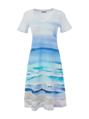 Dolcezza bawełniana sukienka z motywem morza 26633-1.jpg