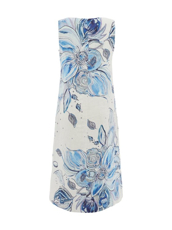 Dolcezza lniana sukienka z motywem kwiatowym 26654-3.jpg