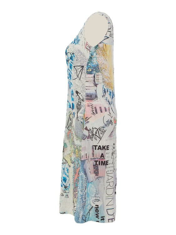 Dolcezza sukienka z wiskozy z artystycznym printem 26744-4.jpg