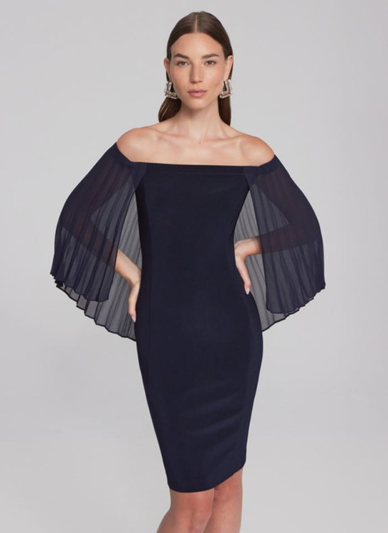 Joseph Ribkoff. Sukienka z odkrytymi ramionami.