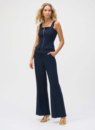 Joseph Ribkoff eleganckie spodnie z poszerzaną nogawką 252226-1