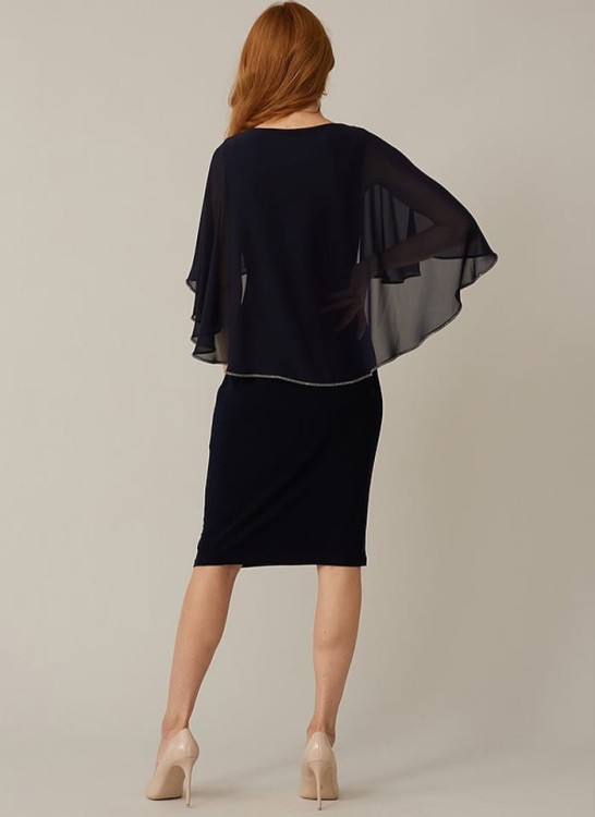 Joseph Ribkoff, Wizytowa sukienka z pelerynką 3 kolory